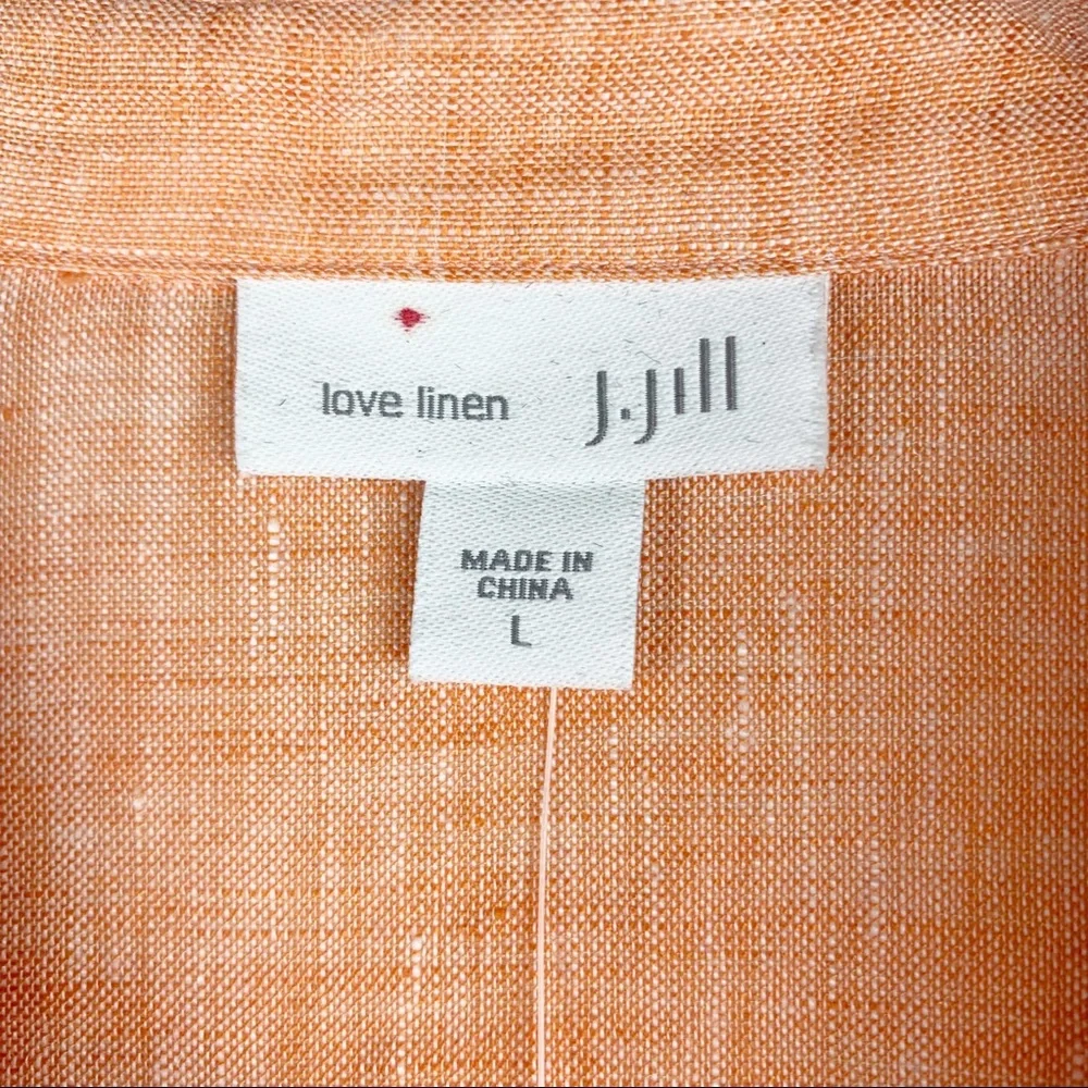 J. Jill Peach Button-Up Tunic - Picture 3 of 8